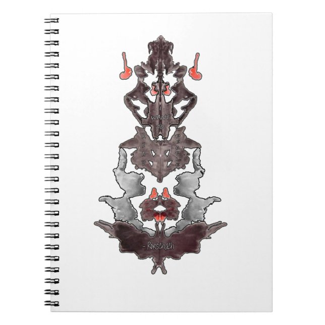 Caderno Espiral Rorschach Quer Ler Pessoas (Frente)
