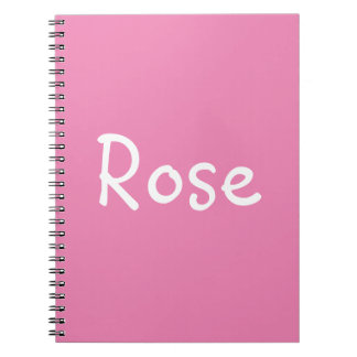 Caderno Espiral Rosa