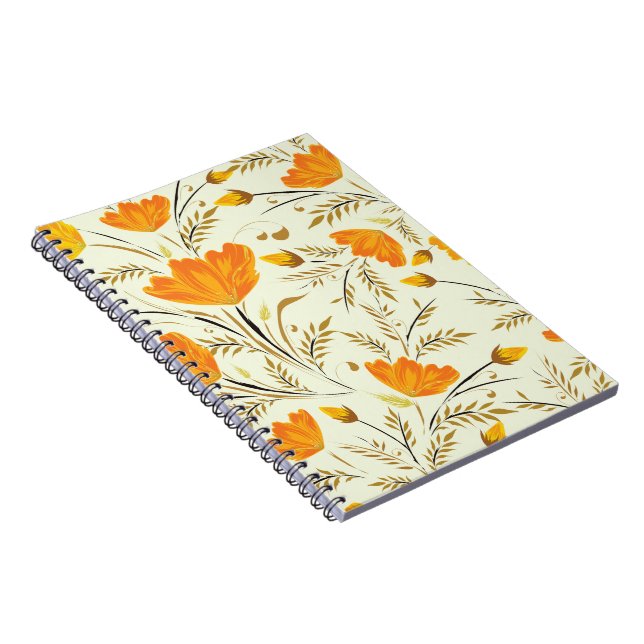 Caderno Espiral Rosa amarela (Lado Direito)