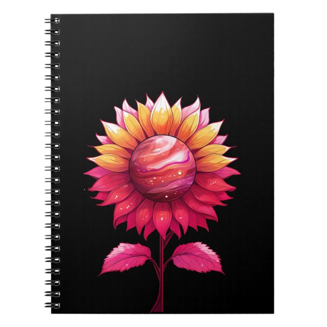 Caderno Espiral Rosa Celestial (Frente)