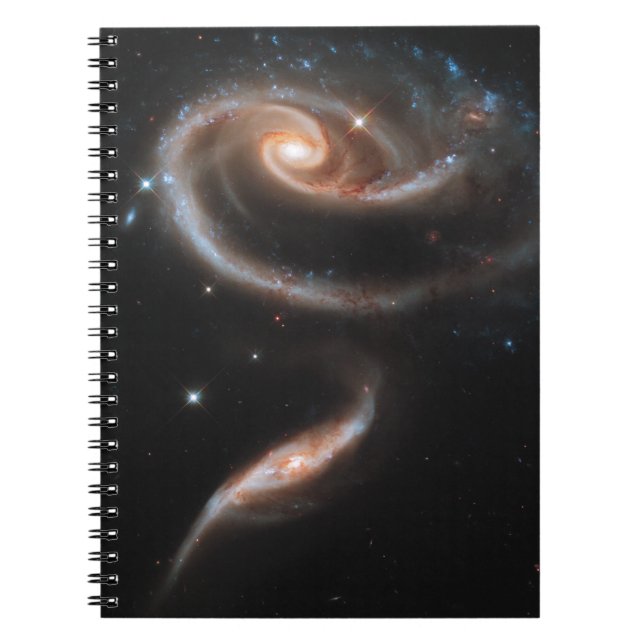 Caderno Espiral Rosa das galáxias (Frente)