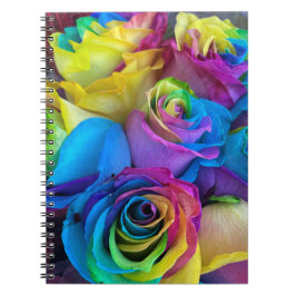 Caderno Espiral Rosa do arco-íris