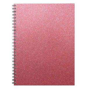 Caderno Espiral Rosa Dourado brilho