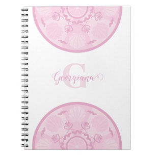 Caderno Espiral Rosa Dusky Personalizado Grande Milênio Mandala
