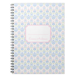 Caderno Espiral Rosa e Azul Grandmillennial