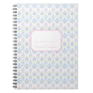 Caderno Espiral Rosa e Azul Grandmillennial