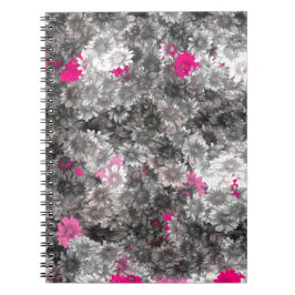 Caderno Espiral Rosa e Cinzas