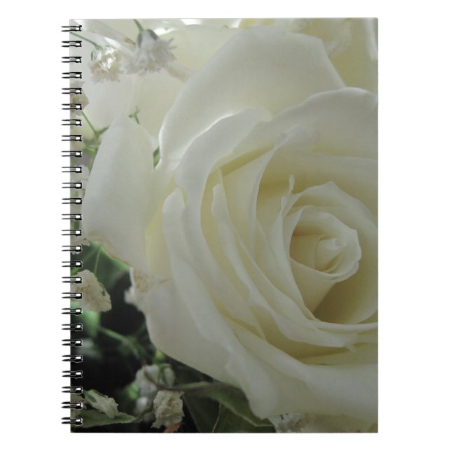 Caderno Espiral Rosa Floral (Frente)