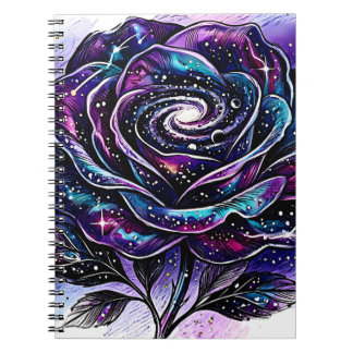 Caderno Espiral Rosa Galáxia Celestial Nebulosa Espiral Produto Pe