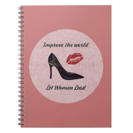 Caderno Espiral Rosa Inspiradora deixa as mulheres liderarem
