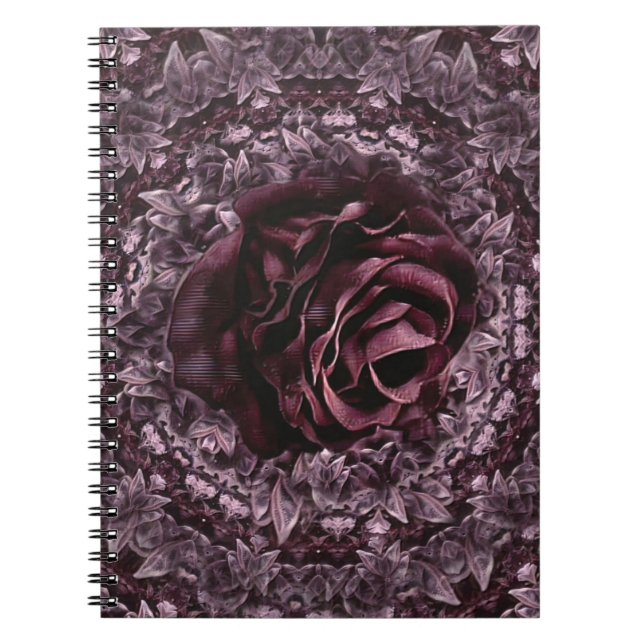 Caderno Espiral Rosa Mandala (Frente)