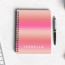Rosa Moderno Degradê Ombre Personalizado