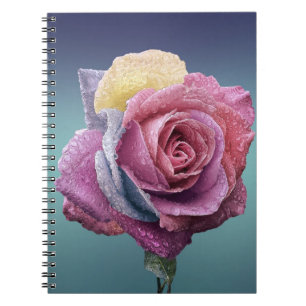 Caderno Espiral Rosa multicolor