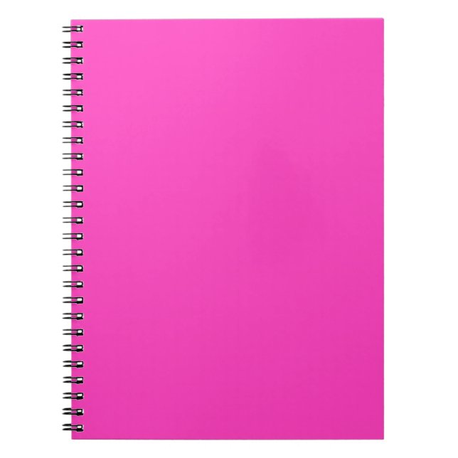 Caderno Espiral Rosa neon (Frente)
