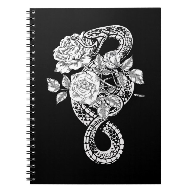 Caderno Espiral Rosa oculto Wicca Gótico Witchcraft (Frente)