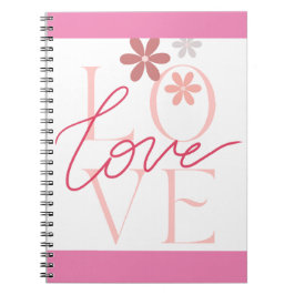 Caderno Espiral Rosa Poder do Amor