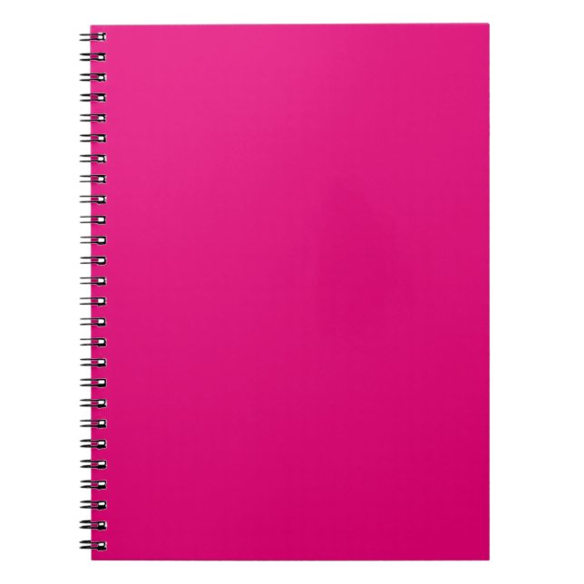 Caderno Espiral Rosa profundo sólido (Frente)