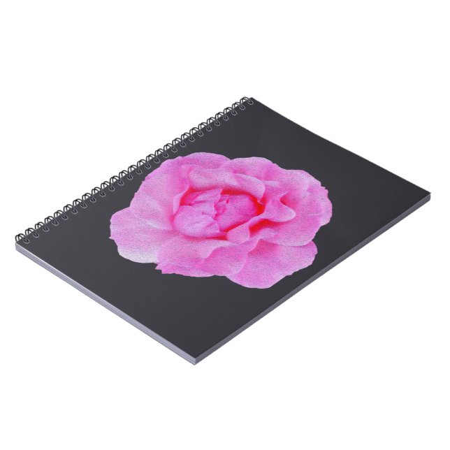 Caderno Espiral rosa rosa (Left Side)