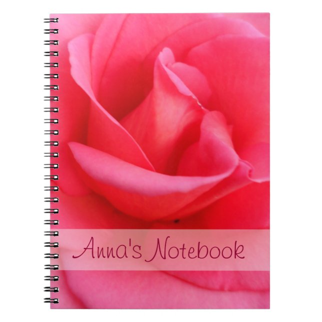 Caderno Espiral Rosa Rosa Rosa (Frente)