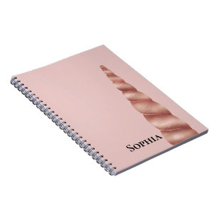 Caderno Espiral Rosa Rosa Rosa Rosa Rosa Dourada Glam Unicorn