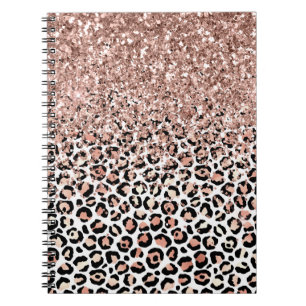 Caderno Espiral Rosa Rosa Rosa Rosa Rosa Negra Leopardo Branco Bri