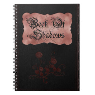 Caderno Espiral Rosa vermelha Gótica Livro Preto Rosa das Sombras