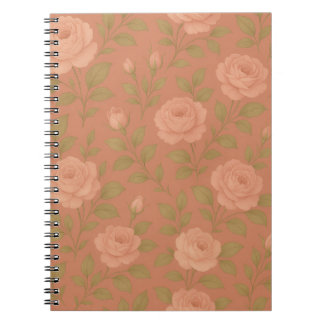 Caderno Espiral Rosa Vintage