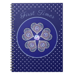 Caderno Espiral Rosace azul ou vermelho para bebê&criança