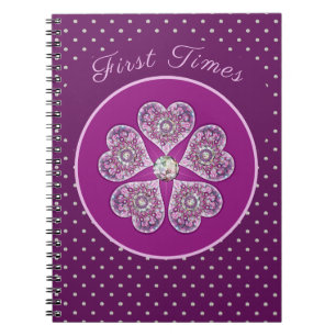 Caderno Espiral Rosace azul ou vermelho para bebê&criança