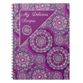 Caderno Espiral Rosace vermelho cardinal