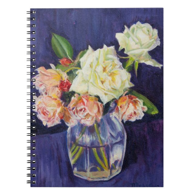 Caderno Espiral Rosas 2007 do verão (Frente)