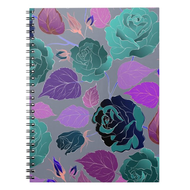 Caderno Espiral Rosas 31 (Frente)