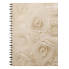 Caderno Espiral Rosas de papel Sépia