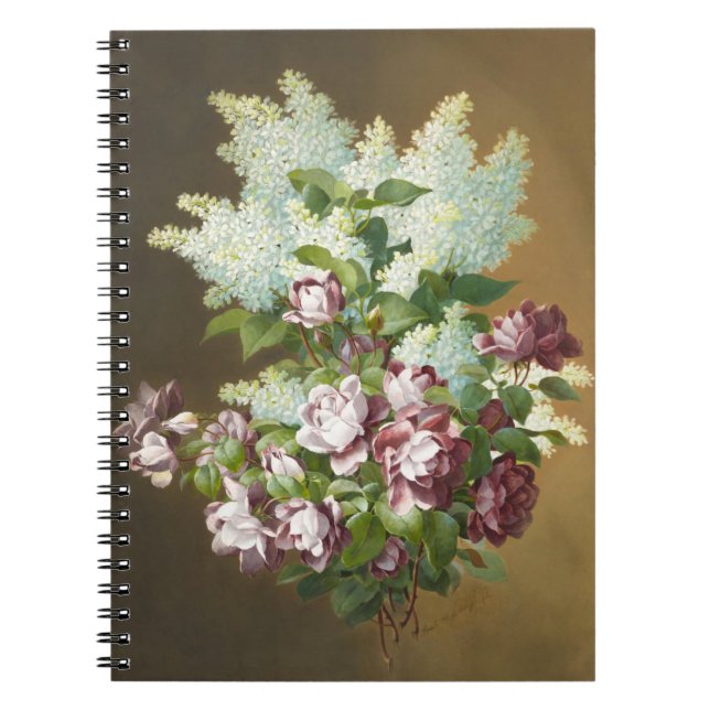 Caderno Espiral Rosas e Lilacs (Frente)