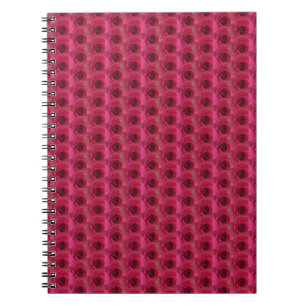 Caderno Espiral Rosas magenta