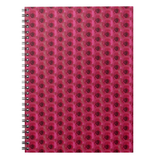 Caderno Espiral Rosas magenta (Frente)