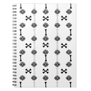 Caderno Espiral Rosas mortos