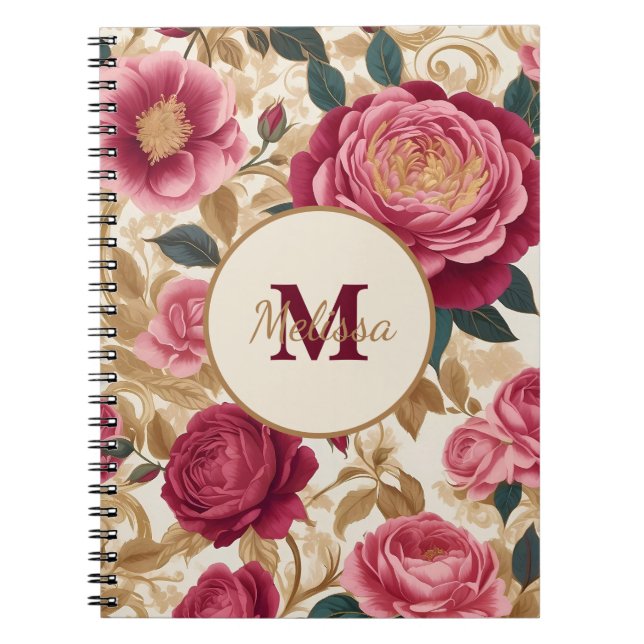 Caderno Espiral Rosas Opulent Garden (Frente)