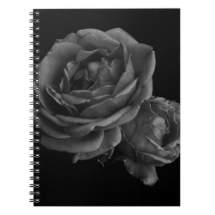 Caderno Espiral Rosas Pretos Góticos