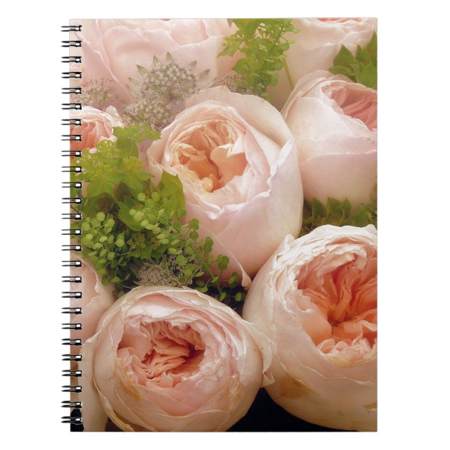 Caderno Espiral Rosas rosa-precioso (Frente)