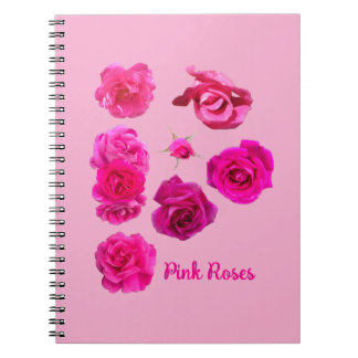 Caderno Espiral Rosas Rosas 