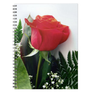 Caderno Espiral Rosas vermelhas