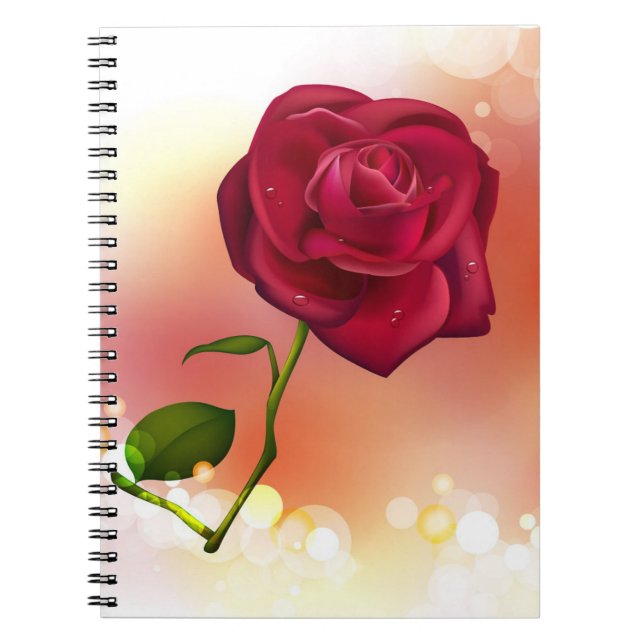 Caderno Espiral Rosas vermelhas (Frente)