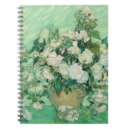 Caderno Espiral Rosas Vincent van Gogh Impressionista