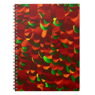 Caderno Espiral Rosenblätter abstrakt