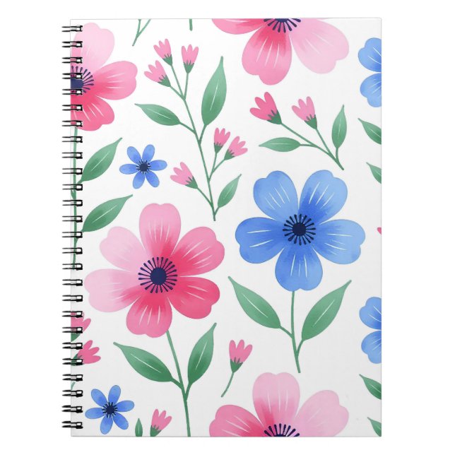Caderno Espiral  Rosewater Bloom Delight (Frente)