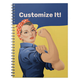 Caderno Espiral Rosie the Riveter