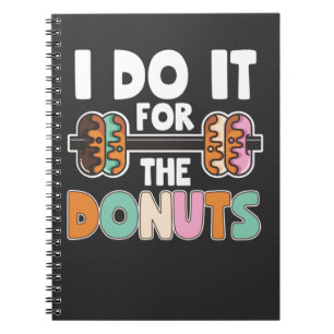 Caderno Espiral Rosquinha de Levantamento de Peso do Deserto Gym W