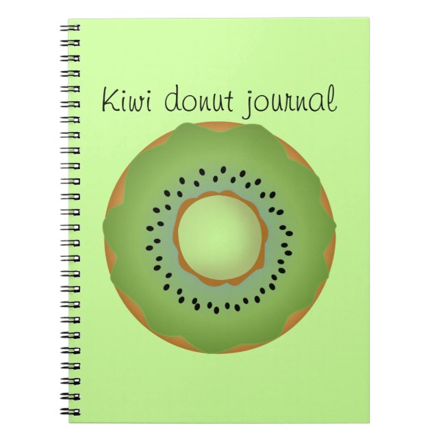 Caderno Espiral rosquinha kiwi (Frente)
