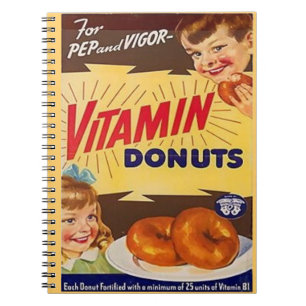 Caderno Espiral rosquinhas da vitamina